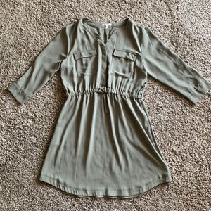 Maurice’s olive utility shirtdress